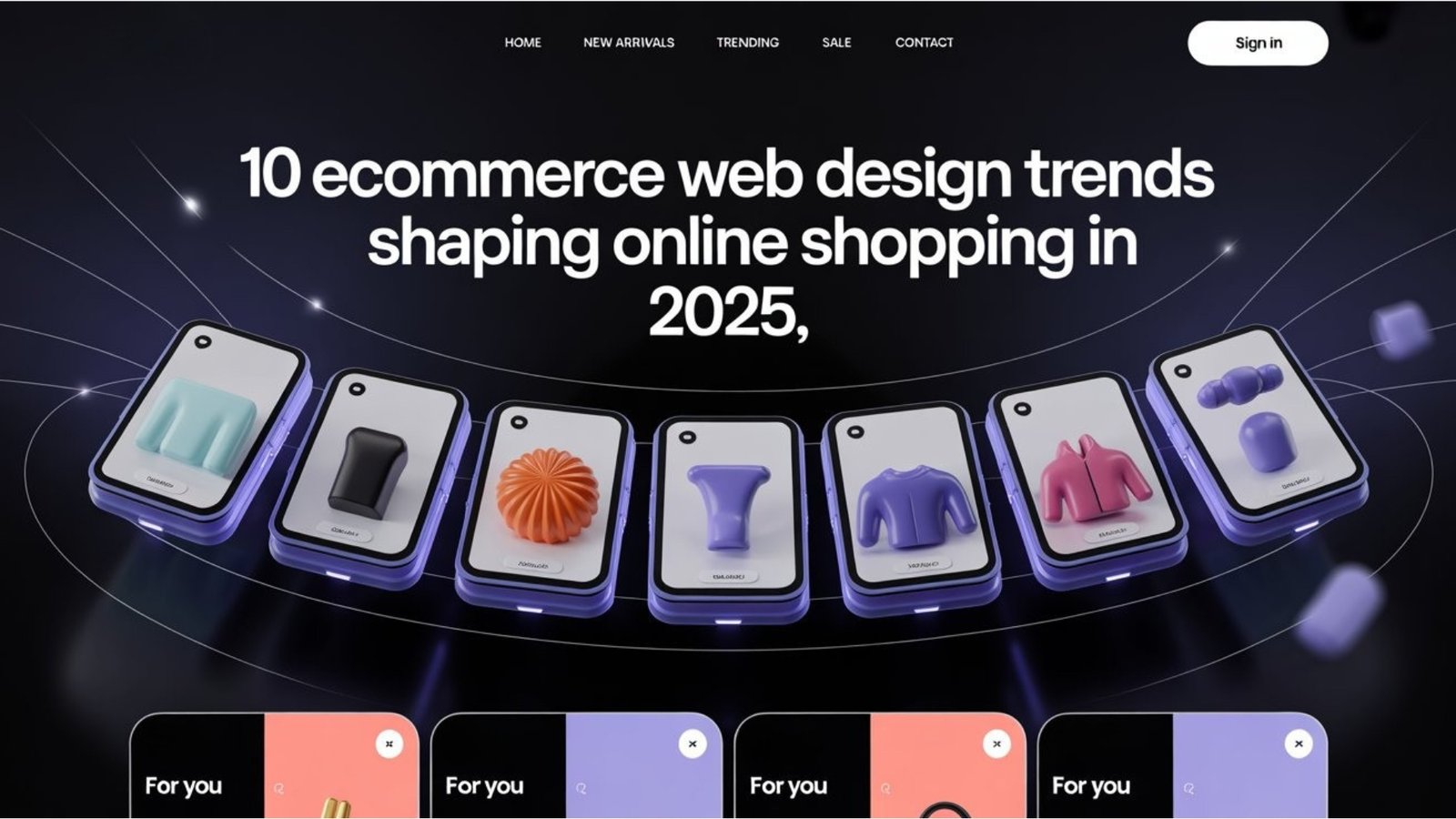 10 Ecommerce Web Design Trends Shaping Online Shopping in 2025